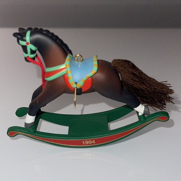 Vintage Hallmark Collector's Series Rocking Horse Ornament 1994 - Picture 3 of 5